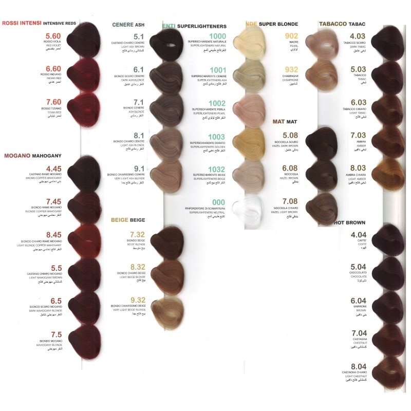 EXTREMO Kleurkaart - Permanent Colors B-color & technic