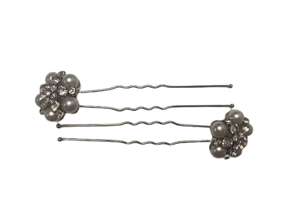 DANA 2 BARRETTES AVEC GRANDE FLEUR  