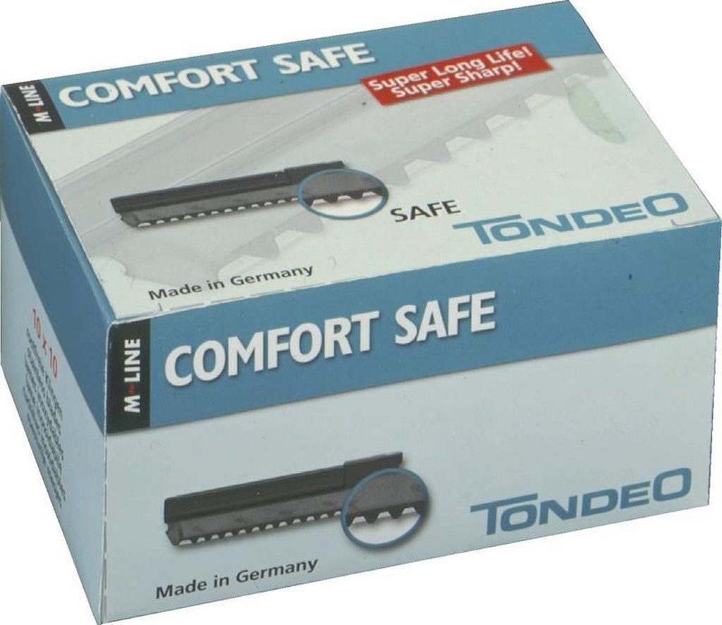 *** TONDEO Scheermesjes - Comfort Safe - 10x10 stuks ref 1103