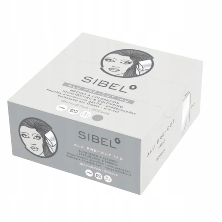 *** SIBEL Alu Folie - Gewafeld Pre-Cut 27cm x 12cm 14µ 300 Stuks