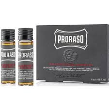 *** PRORASO Warme baardolie 4 x 17 ml