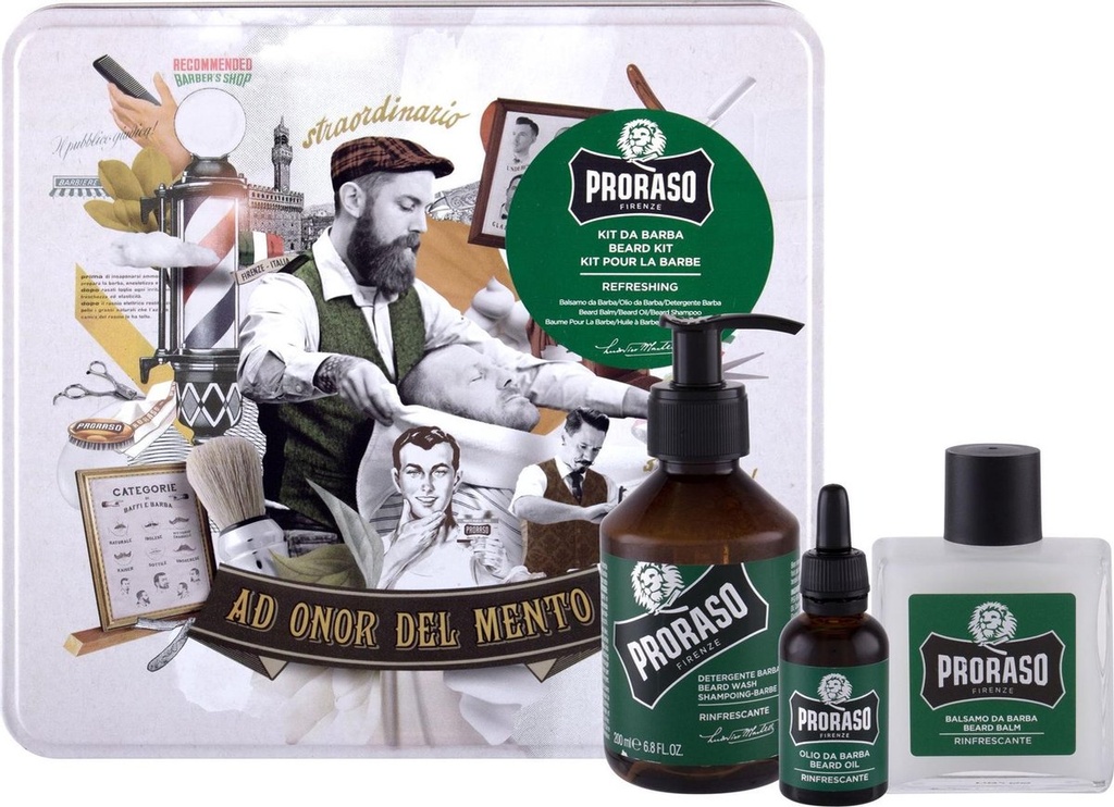 *** PRORASO Baardverzorgingsset REFRESH