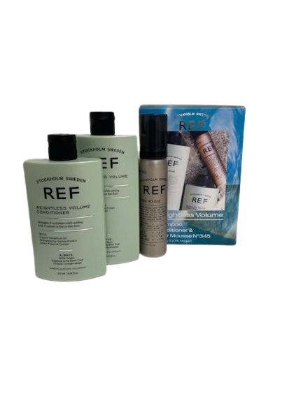 REF Box - Weightless Volume - Shampoo+Conditioner+Fiber Mousse