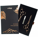 E-KWIP Scharenset Kuro Rose Gold Set - Knipschaar + Effileerschaar Rose Gold 5,5''