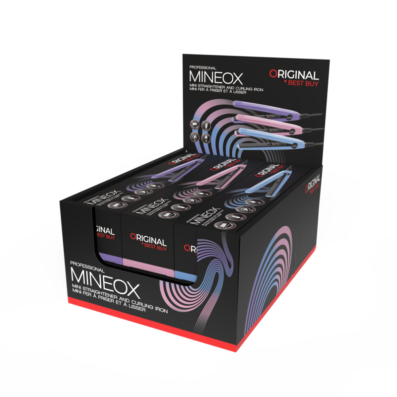 SIBEL Straightener - Mini Mineox Display 6 Pieces