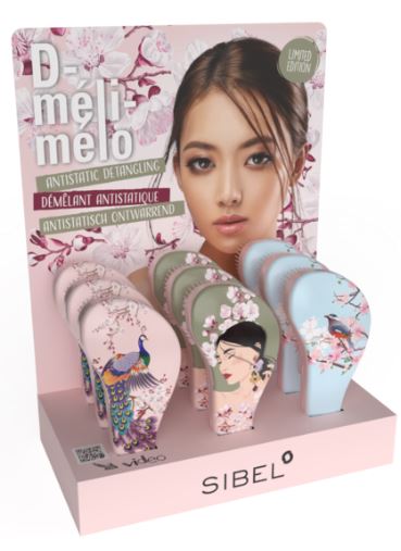 SIBEL Detangling Brush - D-Meli-Melo - display 12 pieces