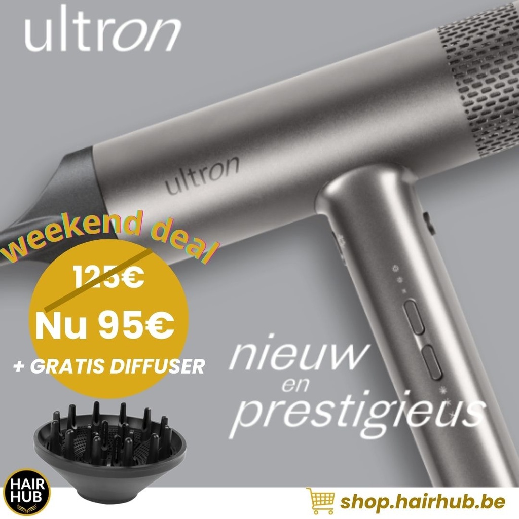ULTRON Haardroger - Borrum Deal (haardroger + gratis diffuser)