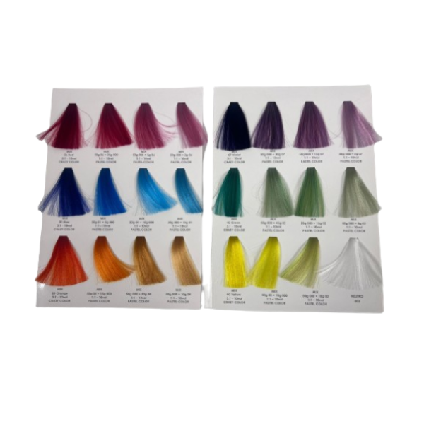 EXTREMO Kleurkaart - Color Chart Pastel Colors
