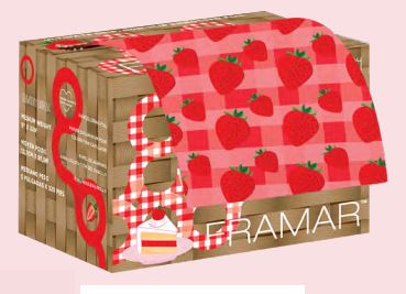 FRAMAR Alu Folie - ROL 98 m - Embossed - Strawberry Shortcake