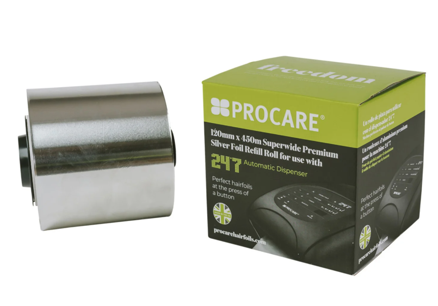 PROCARE Alu Folie - voor Electrische dispenser 12cm x 450m - 18µ Groen