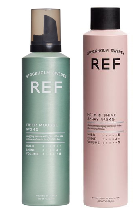 REF - Duo Pack Fiber Mousse + Hold & Shine + GRATIS Crepeerborstel