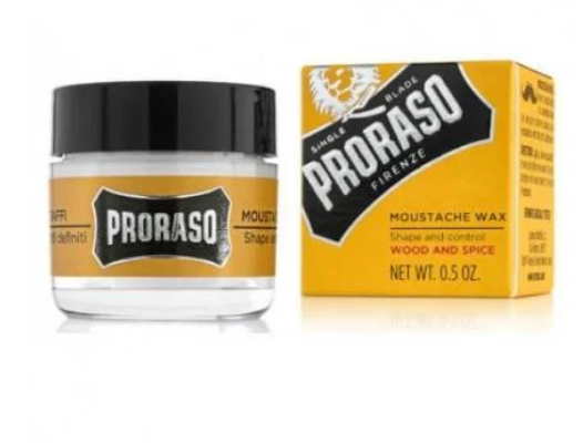 PRORASO Baard- en Moustache Wax Wood & Spice 15 ml