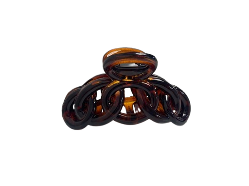 [2116660733] DANA Haarfantasie - Zwarte Speld 5 ringe - Bruin