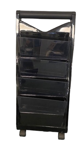[24091019211] OUTLET Black Book Trolley