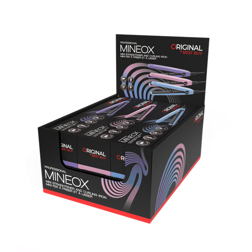 [P005426] SIBEL Straightener - Mini Mineox Display 6 Pieces