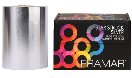 [R-LRG-MSIL] FRAMAR Alu Folie - ROL 488 m - Smooth - Star Struck Silver