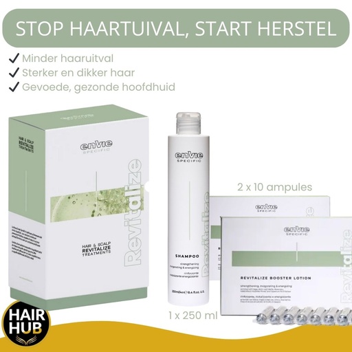 [EN9200] ENVIE Revitalize Kit - Anti-Haaruitval Kit- Shampoo 250 ml + 2x10 ampules