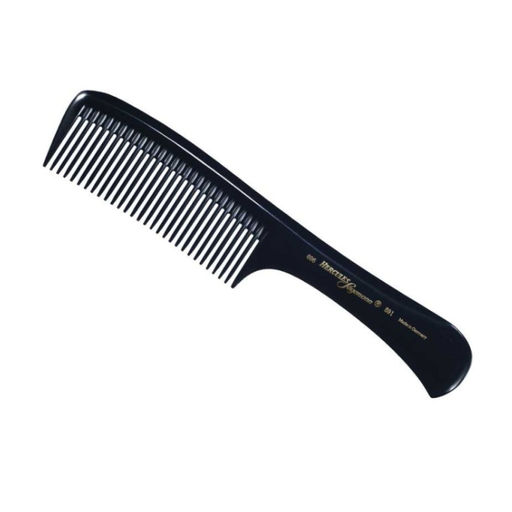 [021101696003] HERCULES Comb - Comb with handle 696 - 591 Zwart