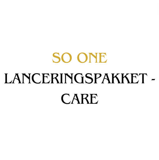 [2116676109] SO ONE Lanceringspakket - Care