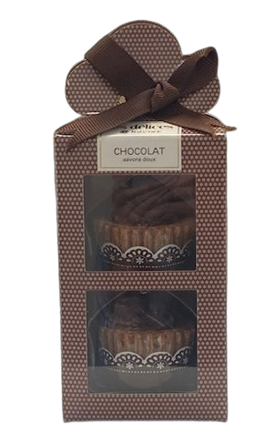 DE LAURIER Zeep - Relatiegeschenk Cupcake Chocolat Per Stuk