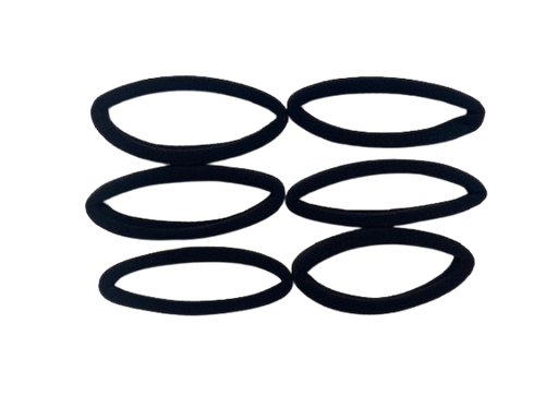 [2116660262] DANA Haarelastieken zwart 6 stuks