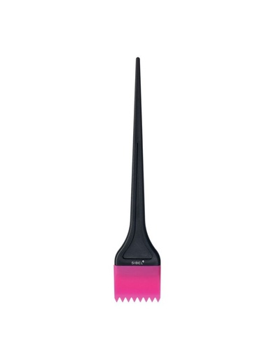 [2116674055] SIBEL Pinceau coloration - Silicone Moyen Dentelé Rose