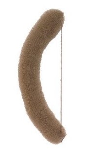 [0266409502182] SIBEL Bigoudi avec élastique 18 cm brun