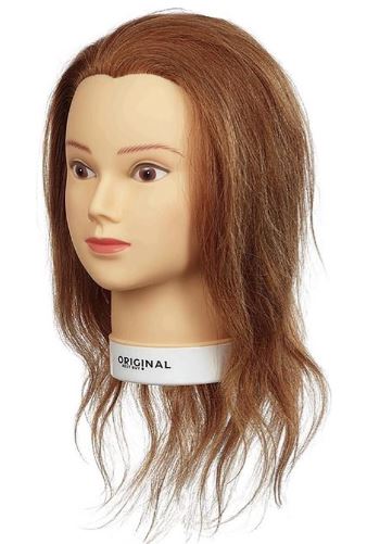 [2116671894] SIBEL Training Head - Isaline Light Brown 100% Human